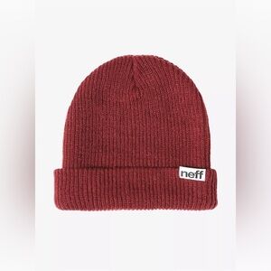 Neff Fold Beanie in Marooon